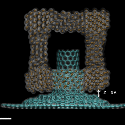 Density Functional Theory Simulation of Rhodium Nanoframes and Carbon Nanotube–Graphene Pillars
