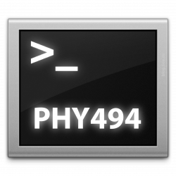 PHY494 — Topic: Computational Methods in Physics