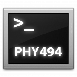 PHY494 — Topic: Computational Methods in Physics